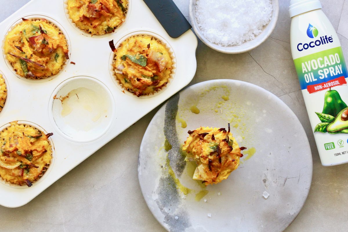 Pumpkin, Bacon & Basil Muffins Keto Low Carb Breakfast