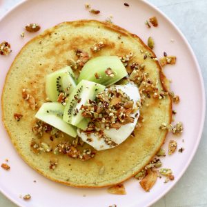 Low Carb Pancakes with Kiwi Crunch by Luke Hines | Cocolife