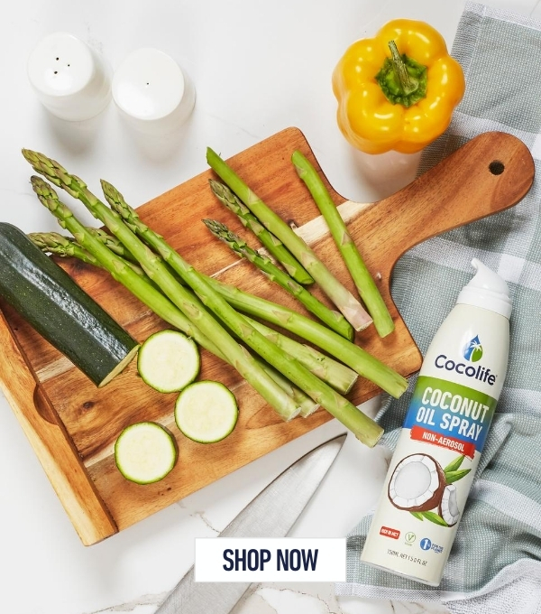 NON-aerosol Healthy Cooking Oil Sprays by Cocolife | 100% Pure, Cold-pressed